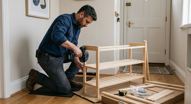 Shoe Rack Assembly in Alpharetta, GA