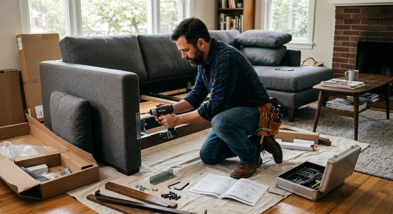 Sofa Assembly in Overland Park, KS
