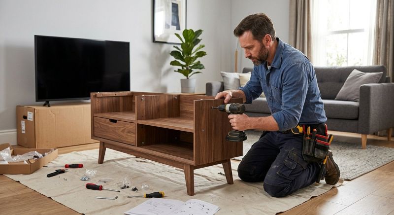 Tv Cabinet Assembly in Denver County, CO