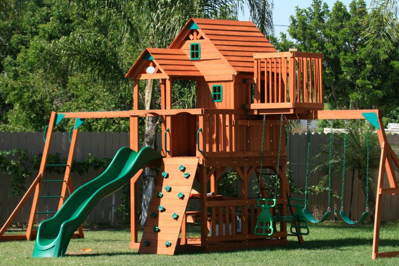 Wooden Playset Installation in Kansas City, KS
